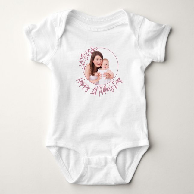 Frohen ersten Muttertag Baby Strampler (Vorderseite)