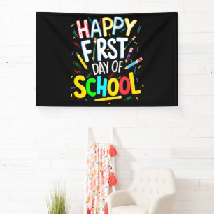 Frohen ersten Schultag Banner