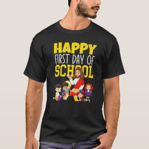 Frohen ersten Schultag Erster katholischer Schul-H T-Shirt