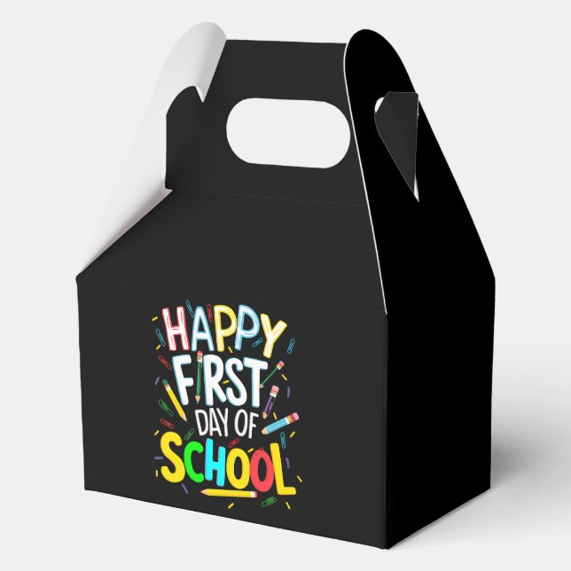 Frohen ersten Schultag Geschenkschachtel (Vorderseite)