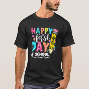 Frohen ersten Schultag. Lass uns das schaffen, Leh T-Shirt