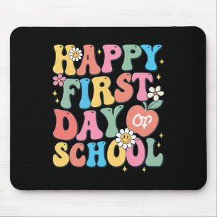 Frohen ersten Schultag Lehrer Jungen Mädchen Byck Mousepad