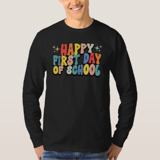Frohen ersten Schultag Lehrer Kind Willkommen zurü T-Shirt
