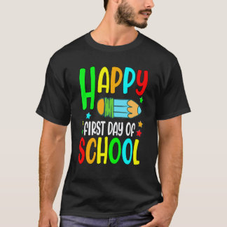 Frohen ersten Schultag Lehrer Zurück zur Schule G T-Shirt
