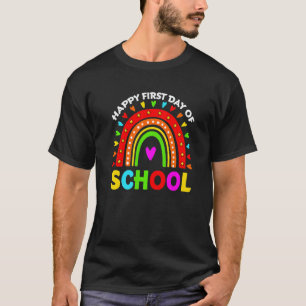 Frohen ersten Schultag Lehrer Zurück zur Schule R T-Shirt