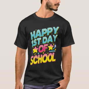 Frohen ersten Schultag Willkommen zurück in der Sc T-Shirt