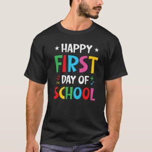 Frohen ersten Schultag Willkommen zurück in der Sc T-Shirt