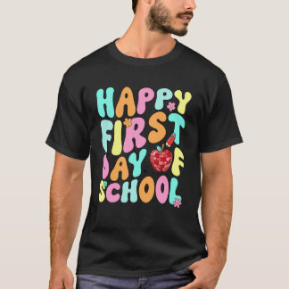 Frohen ersten Tag der High School, groovy Lehrer T-Shirt