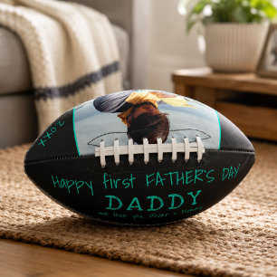 Frohen ersten Vatertag Daddy Papa Foto Football