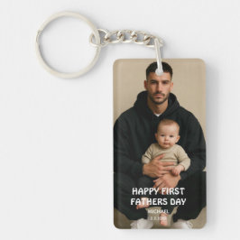 Frohen ersten Vatertag / personalisierter Name Fot Schlüsselanhänger