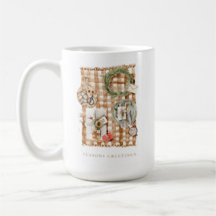 Frohen Festtage Holiday Watercolor Kaffeetasse