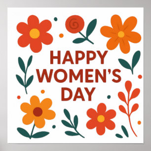 Frohen Frauen Tag Poster
