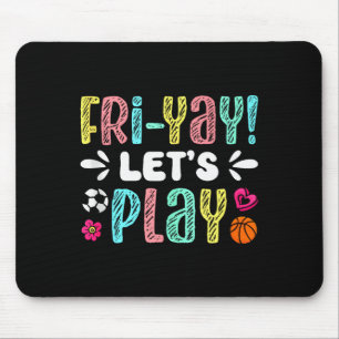 Frohen Freitag Fri Yay Lehrer Schule Meme Tank Top Mousepad