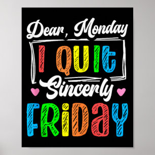 Frohen Freitag Fri Yay Lehrer Schule Meme Tank Top Poster