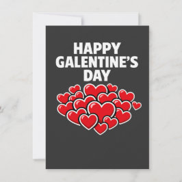 Frohen Galentine-Tag Mädchen Freunde Valentinstag Einladung
