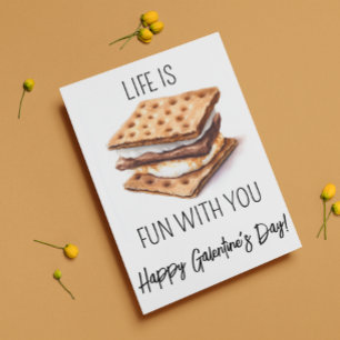 Frohen Galentine's Day S'mores Karte