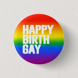 Frohen Geburtgay Button