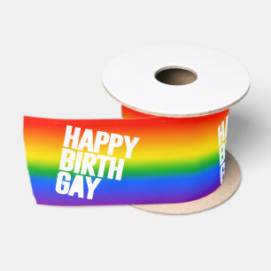 Frohen Geburtsgay Satinband