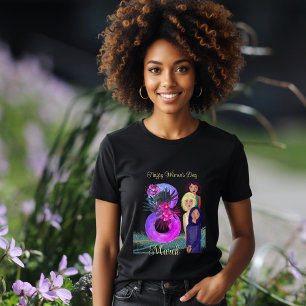 Frohen Internationalen Frauentag 8. März Vibrant Tri-Blend Shirt