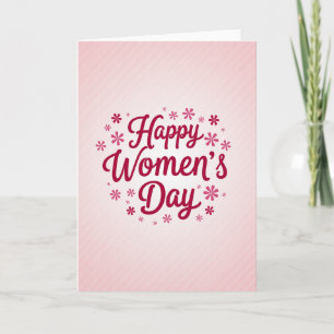 Frohen Internationalen Frauentag Grußkarte Karte