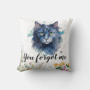Frohen Internationalen Katzentag Wasserfarbe Wildb Kissen