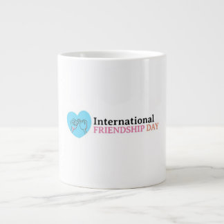 Frohen internationalen Tag der Freundschaft Jumbo-Tasse