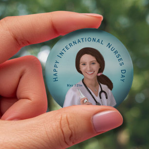 Frohen internationalen Tag der Pflegenden mit Pfle Button