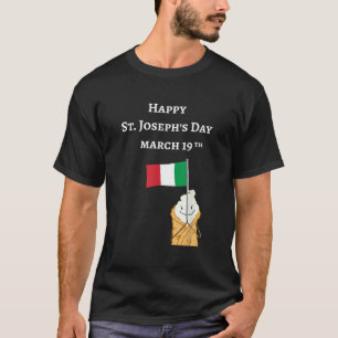 Frohen Josephstag Sizilianische Cannoli Amerikanis T-Shirt