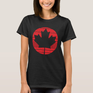 Frohen Kanada-Tag Kanadier Kanada-Flagge Ahornblat T-Shirt