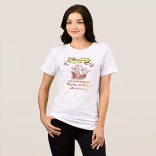 Frohen Kolumbustag Tri-Blend Shirt