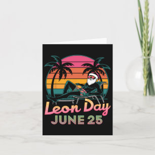 Frohen Leon Tag 25. Juni Santa Sommer Noel Ckwards Karte