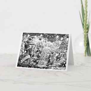 Frohen Mäuseweihnachten Feiertagskarte