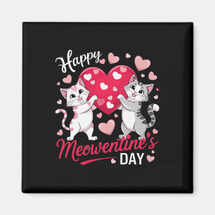 Frohen Meowentinstag Lustige Süße Katzenliebhaber Magnet