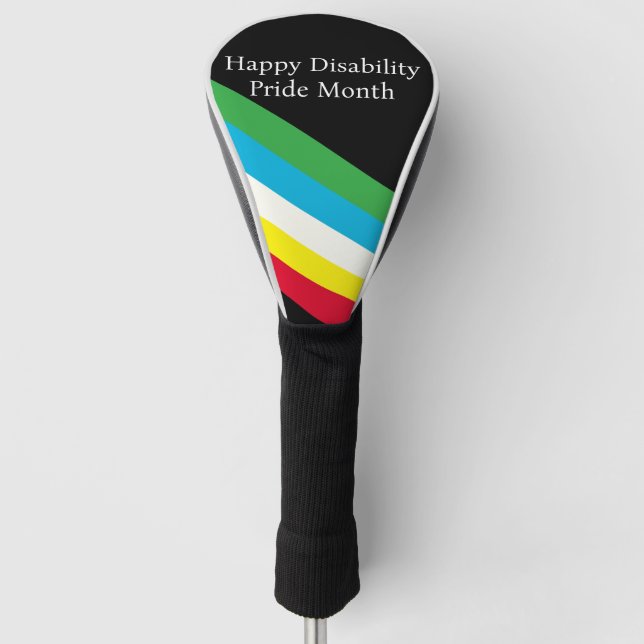 Frohen Monat des Stolzes Behinderung Golf Headcover (Vorderseite)