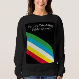 Frohen Monat des Stolzes Behinderung Sweatshirt
