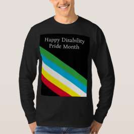 Frohen Monat des Stolzes Behinderung T-Shirt