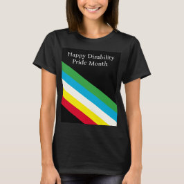 Frohen Monat des Stolzes Behinderung T-Shirt