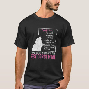 Frohen Muttertag an die beste Welsh Corgi-Mutter C T-Shirt