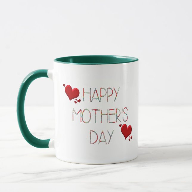 Frohen Muttertag Becher - Geschenkidee für Mama Tasse (Links)