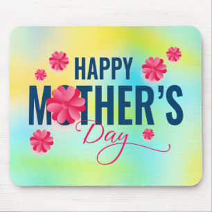 Frohen Muttertag Blumen-Design Mousepad