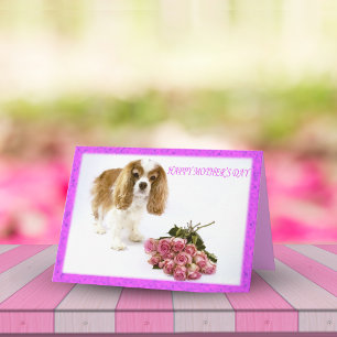 Frohen Muttertag Cavalier mit Rosenstrauß Karte