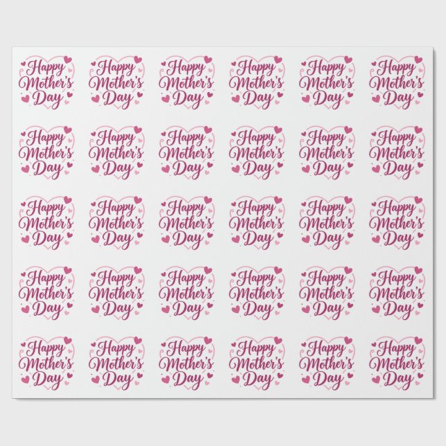 Frohen Muttertag Geschenkpapier (Flach)