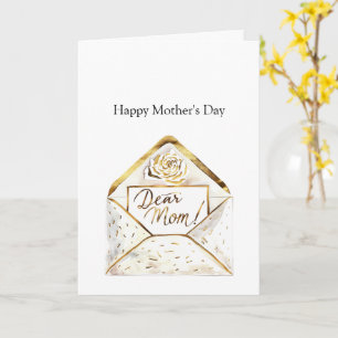 Frohen Muttertag Goldene Blume Karte