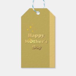 Frohen Muttertag. Goldene einfache Schrift Kalligr Geschenkanhänger