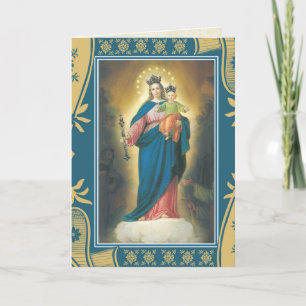 FROHEN MUTTERTAG JUNGFRÄULICHE MARIA RELIGIÖSE KAR KARTE