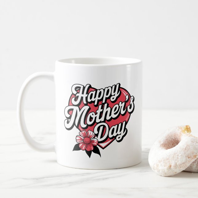 Frohen Muttertag Kaffeetasse (Mit Donut)