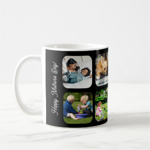 Frohen Muttertag liebe dich Mama Foto schwarz rot Kaffeetasse