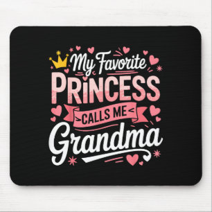 Frohen Muttertag Lieblingsprinzessin ruft Oma an Mousepad