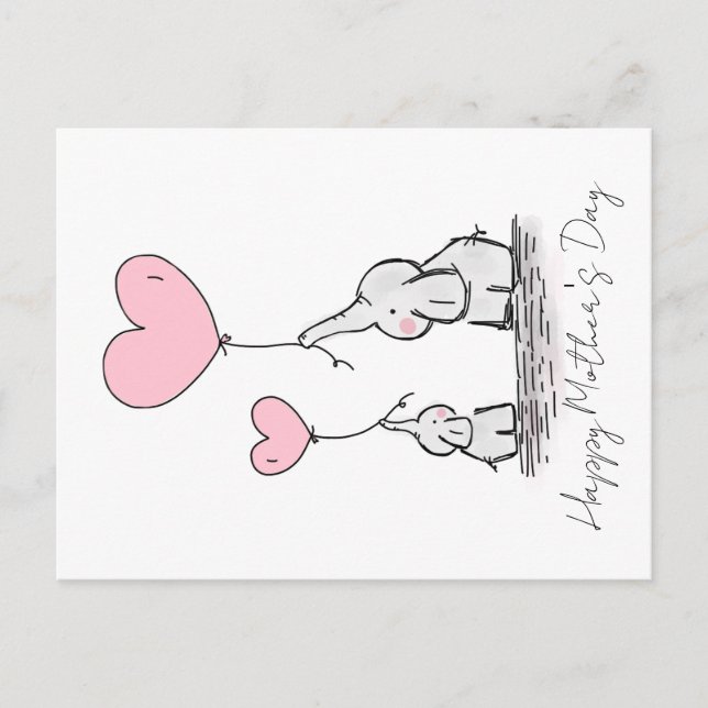 Frohen Muttertag Postkarte (Vorderseite)