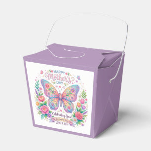 Frohen Muttertag Schmetterling Florales Design Geschenkschachtel